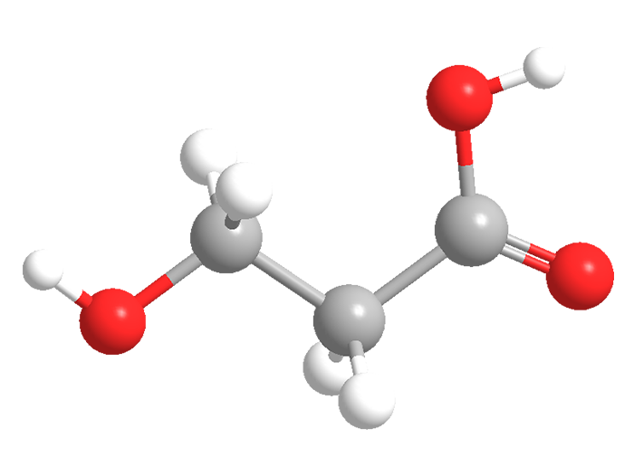 3D Image of 3-Hydroxypropanoic acid