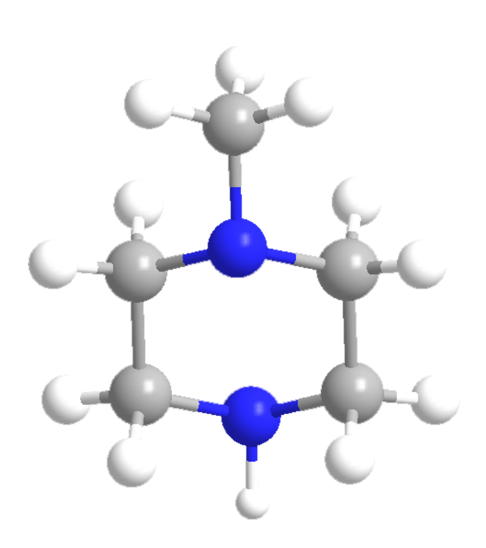 3D Image of 1-Methylpiperazine