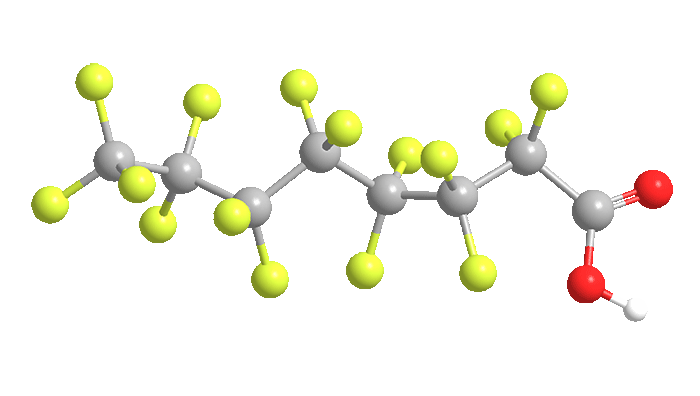 3D Image of Perfluorooctanoic acid