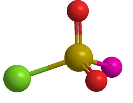 3D Image of Sulfuryl chloride fluoride