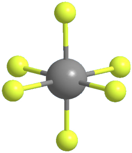 3D Image of Uranium hexafluoride