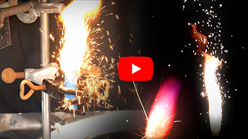 Celebrating with green, eye-catching sparklers (video) image